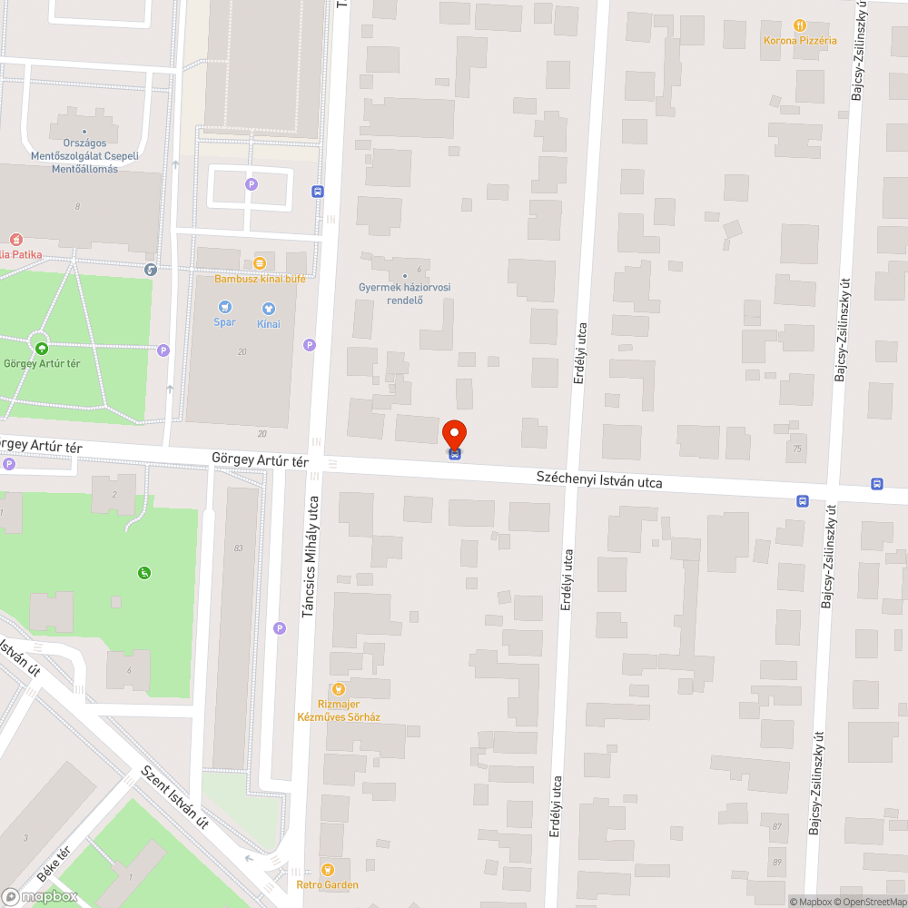 Gazos megállóperon bejelentés helye