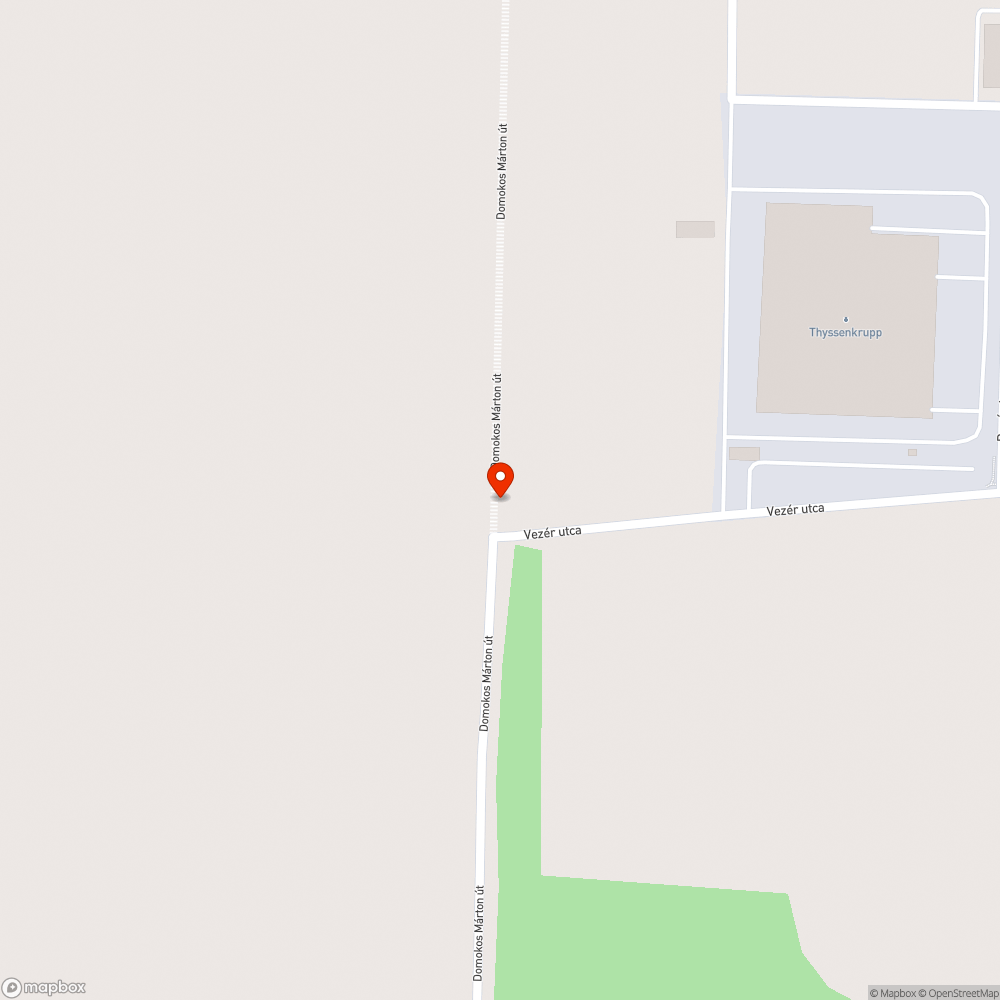 Szemétlerakat Debrecen szélén bejelentés helye