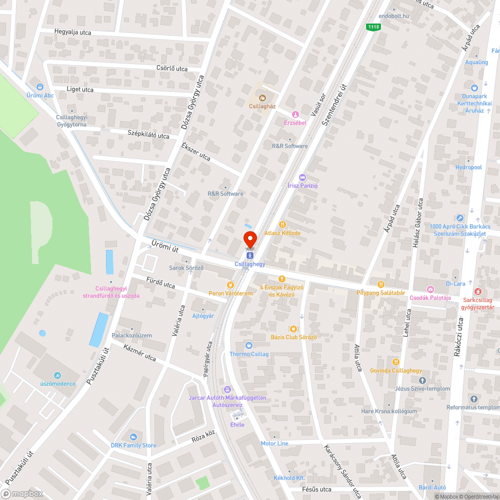 Lepukkant esőbeálló bejelentés helye