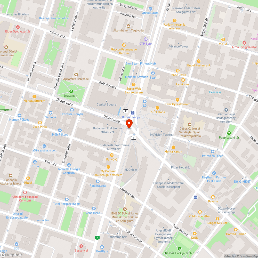 Dózsa György úti aluljáró bejelentés helye