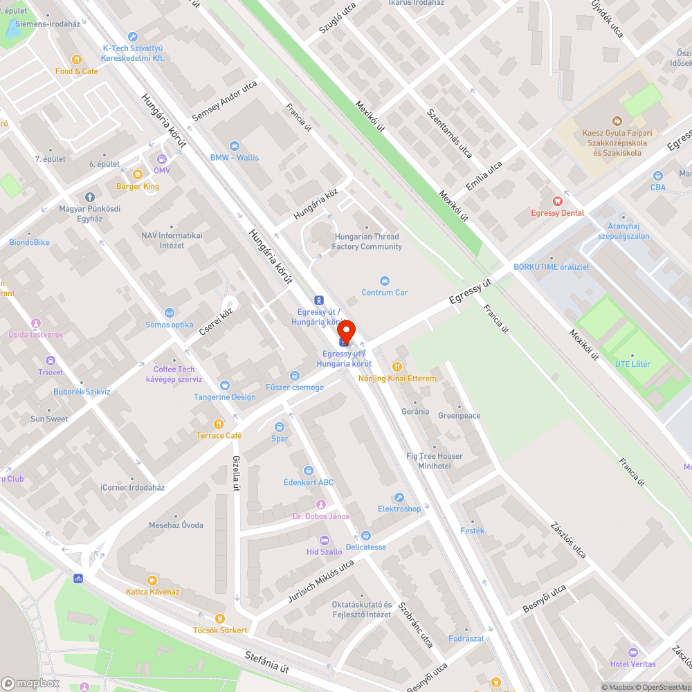 Vér bejelentés helye