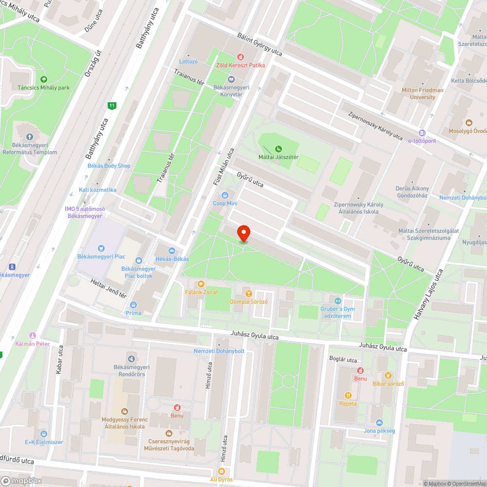 A járda lejt bejelentés helye