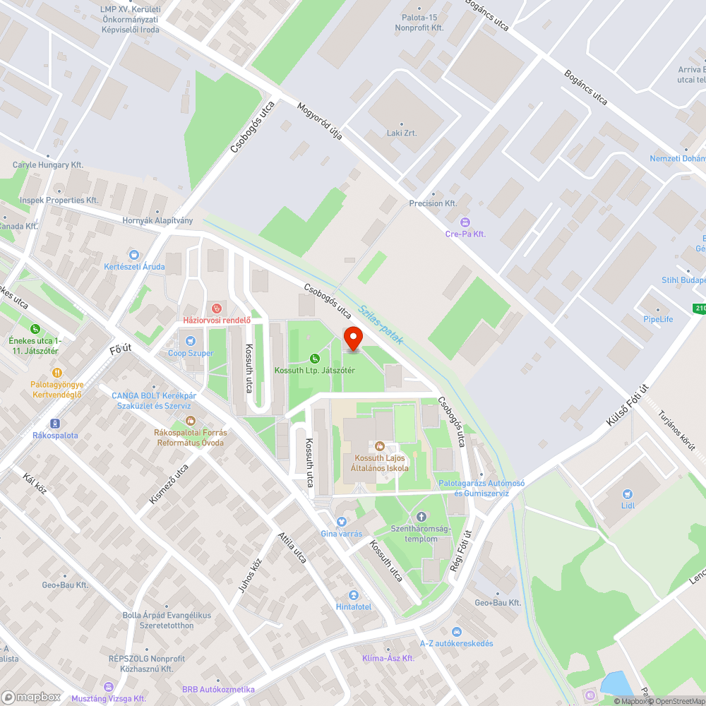 Sérült pad bejelentés helye