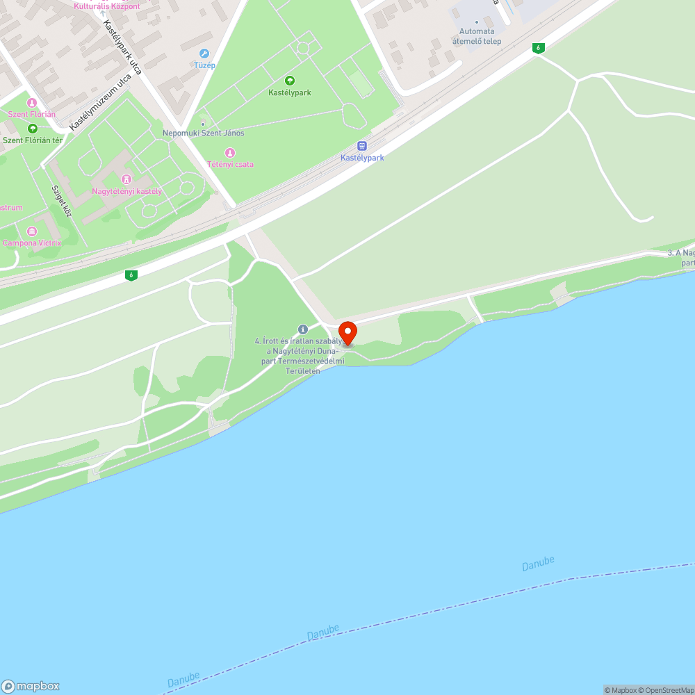 Szemét a Duna part mellett bejelentés helye