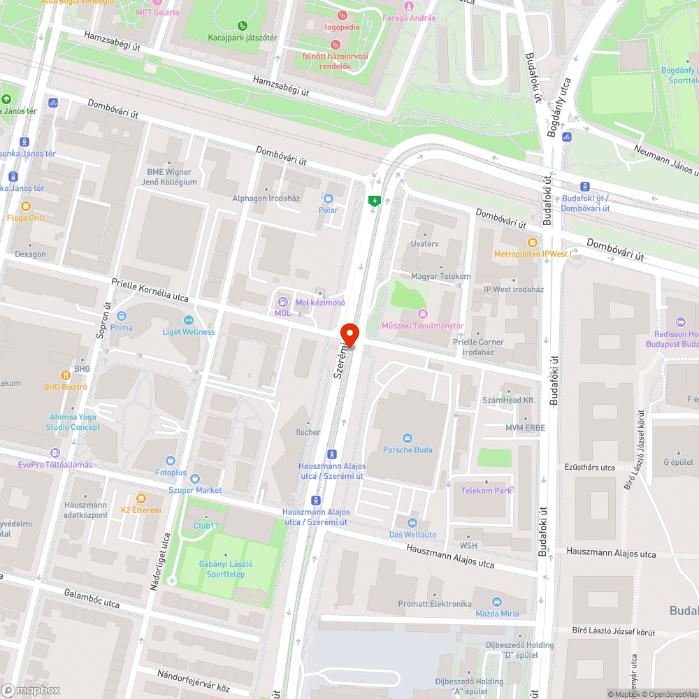 Bénán kivitelezett kerékpáros átkelő bejelentés helye