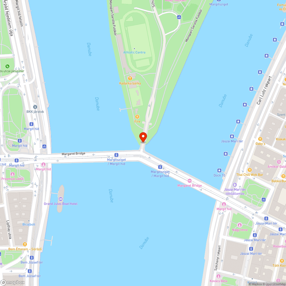 Sérült kőkorona a Margitszigeten bejelentés helye