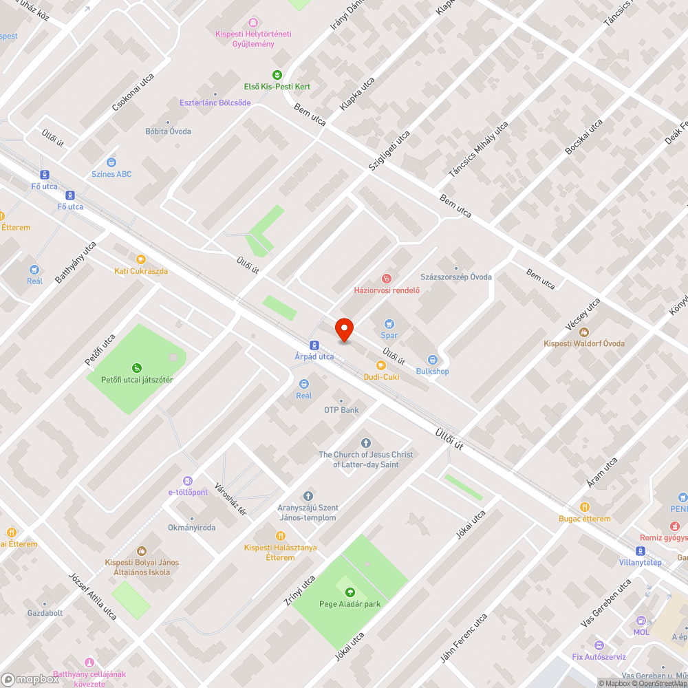 A lámpa nem világít. bejelentés helye