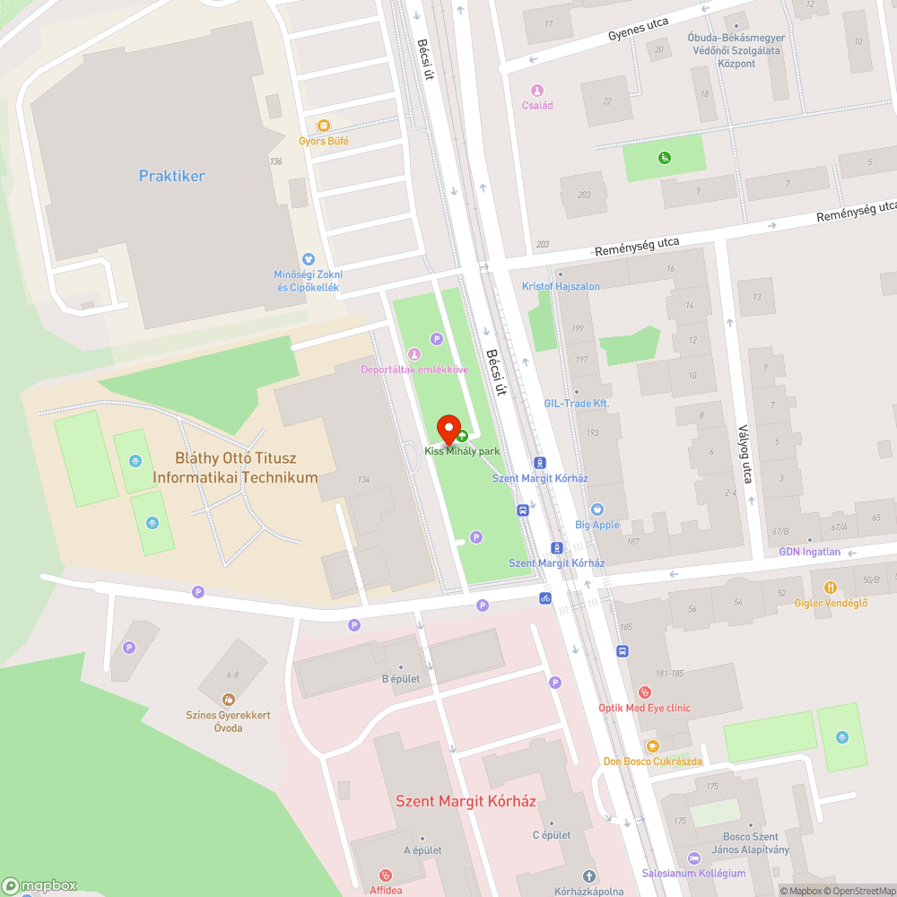 Kiss Mihály park szemetes állapota bejelentés helye