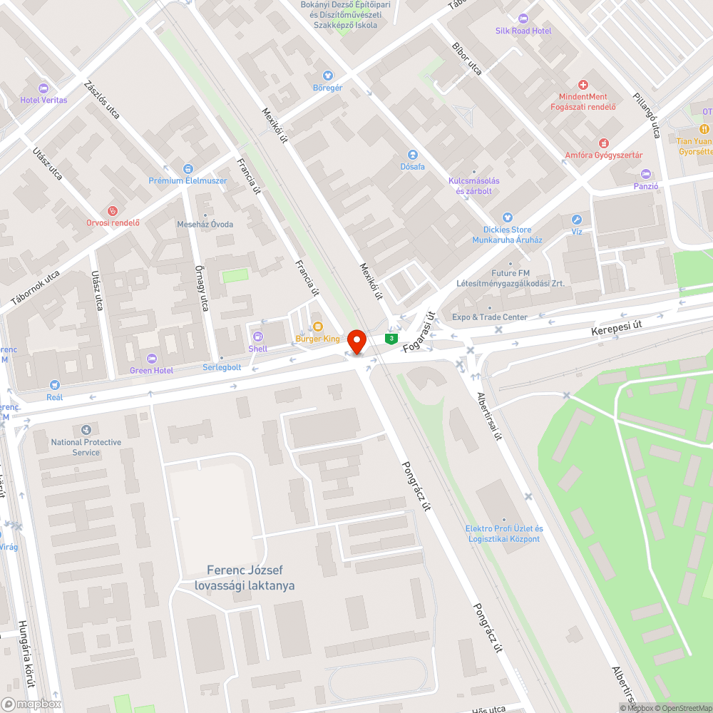 Hömpölygő esővíz a gyalogátkelőn bejelentés helye