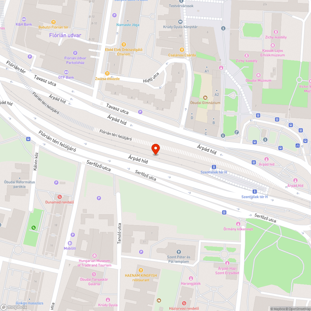 Graffitis híd bejelentés helye