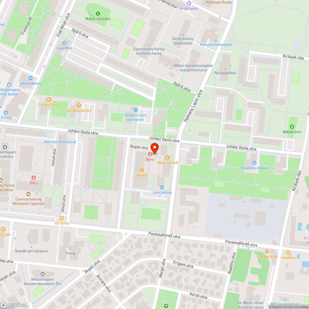 Hatalmas, mély pocsolya bejelentés helye