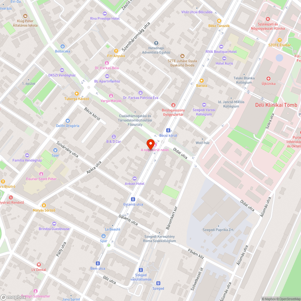 Korhadó tuskó - Boldogasszony sugárút 45. bejelentés helye