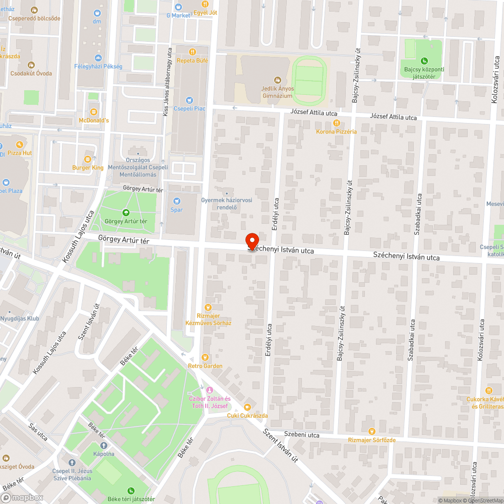 Óriási gödör a járdán bejelentés helye