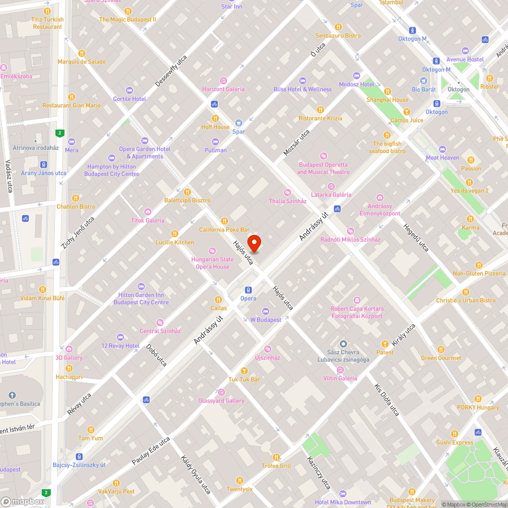 Kátyú a Hajós utcában bejelentés helye