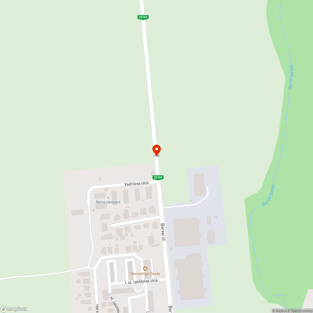 Roncs a Bervai úton bejelentés helye