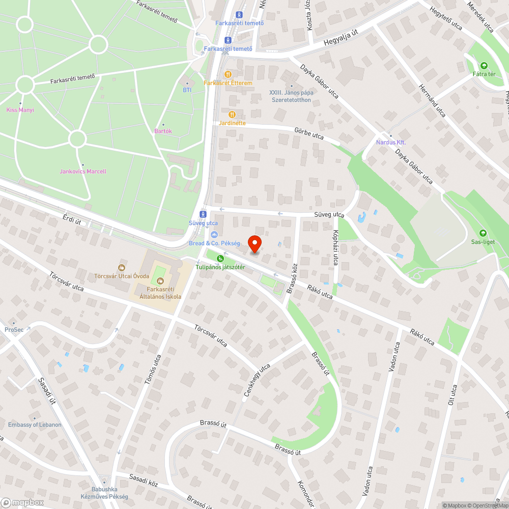 Mercedes 210K a Brassó út 6. előtt bejelentés helye