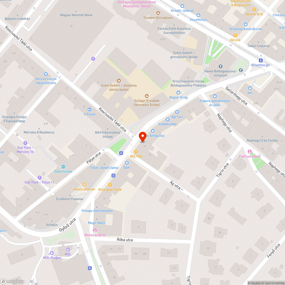 Fejmagasságban elhelyezett éles sarkú tábla bejelentés helye