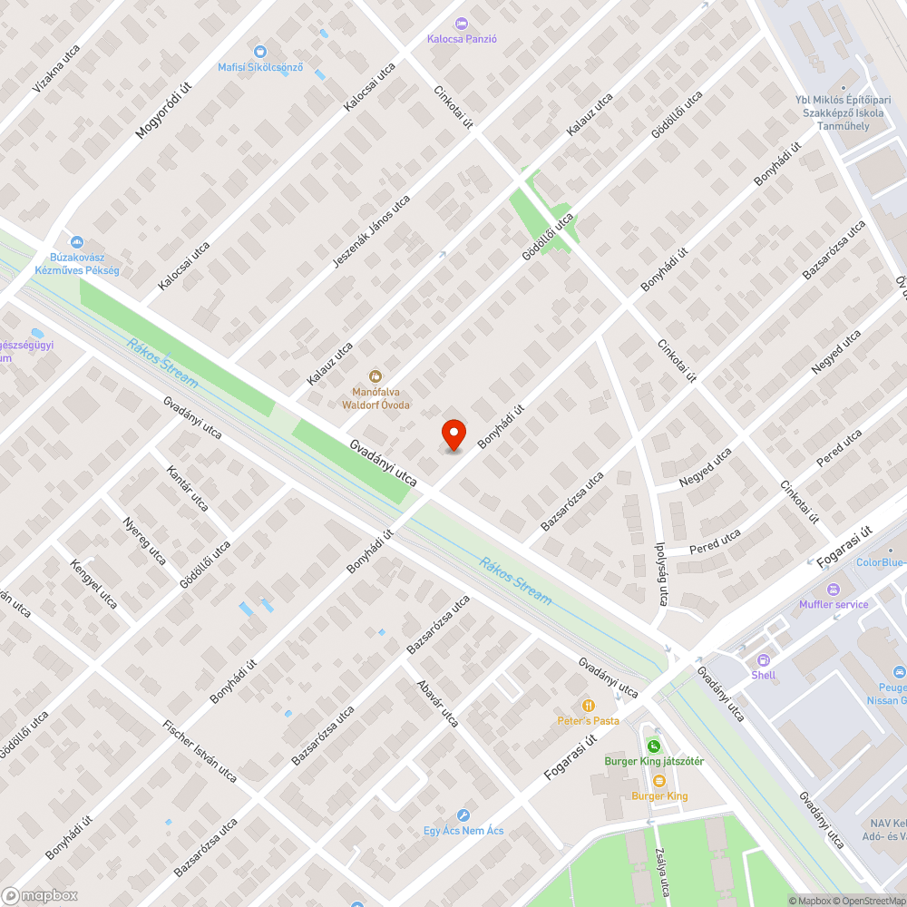 Két hatalmas platánfa bejelentés helye