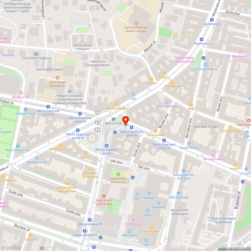 Roncs és reklámbringa bejelentés helye