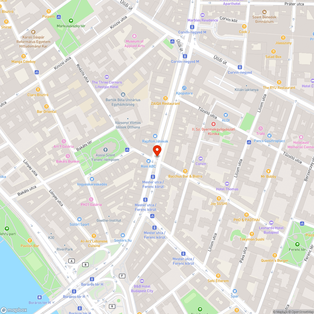 Zebra szükségessége a Ferenc körúton bejelentés helye