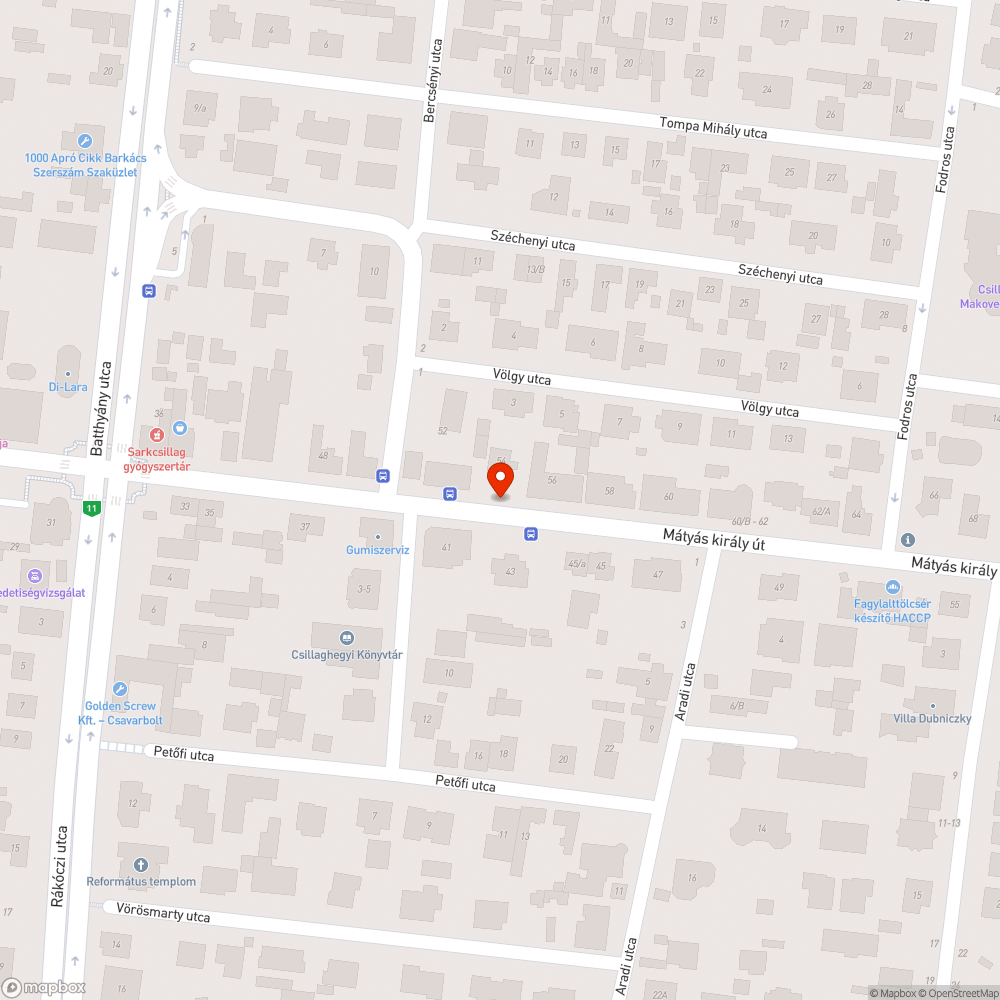 Hiányzó esőbeállók bejelentés helye