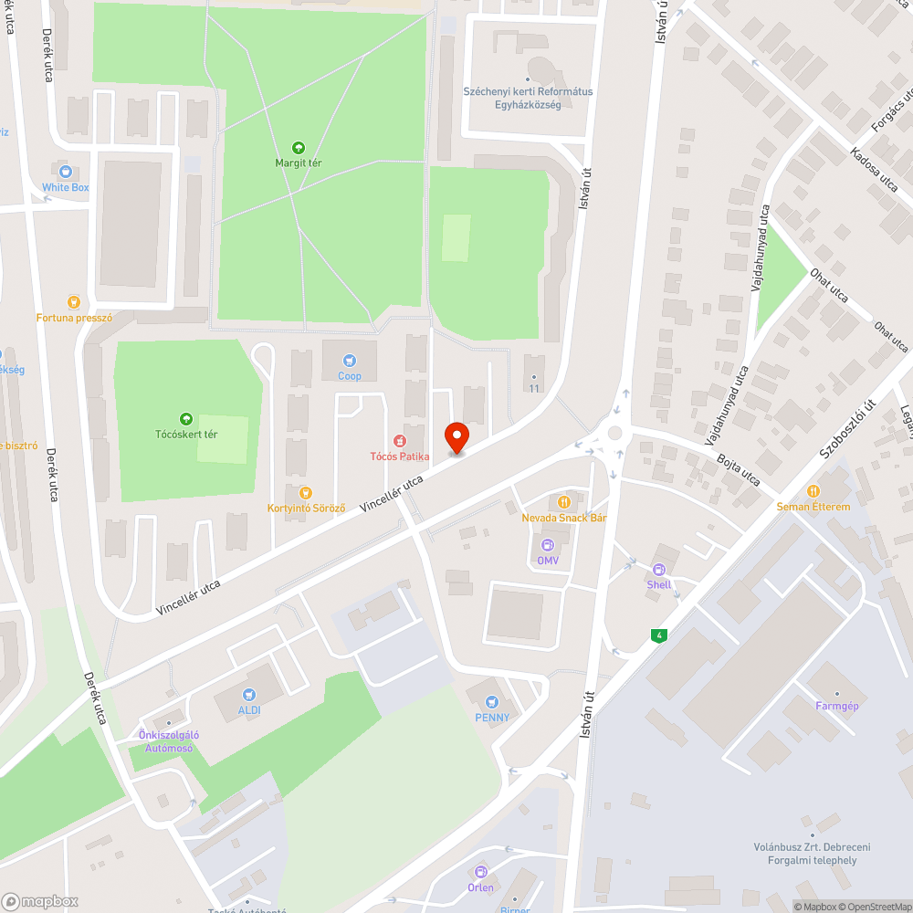 Tócóskert tér 90y és 91y bejelentés helye