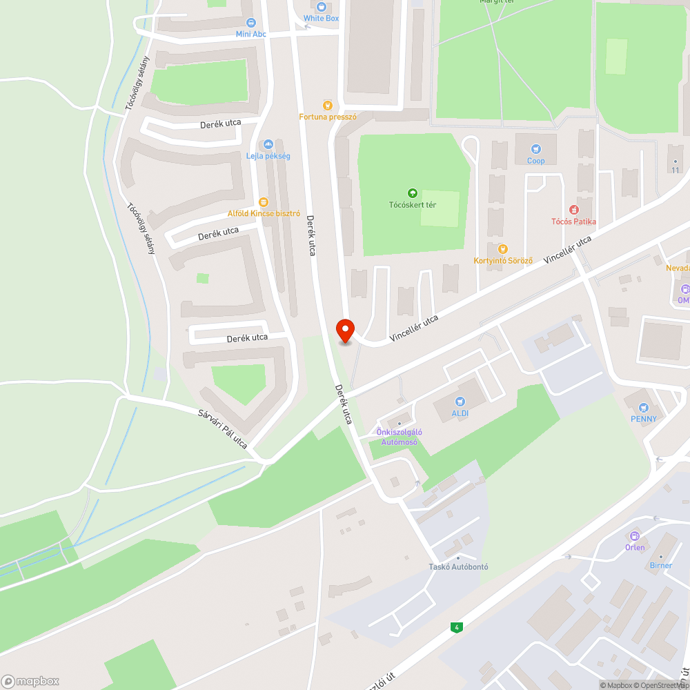 Vincellér utca 90y es 91y bejelentés helye