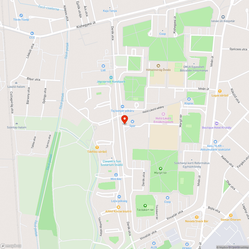 Sárvári Pál utca bejelentés helye