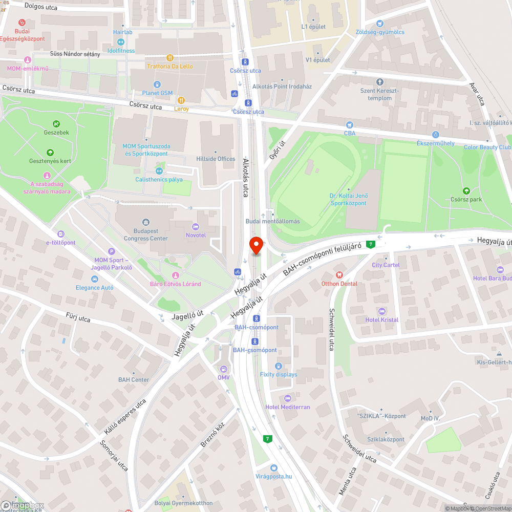 Kerékpáros balra kanyarodási lehetőség hiánya a BAH csomópontban bejelentés helye