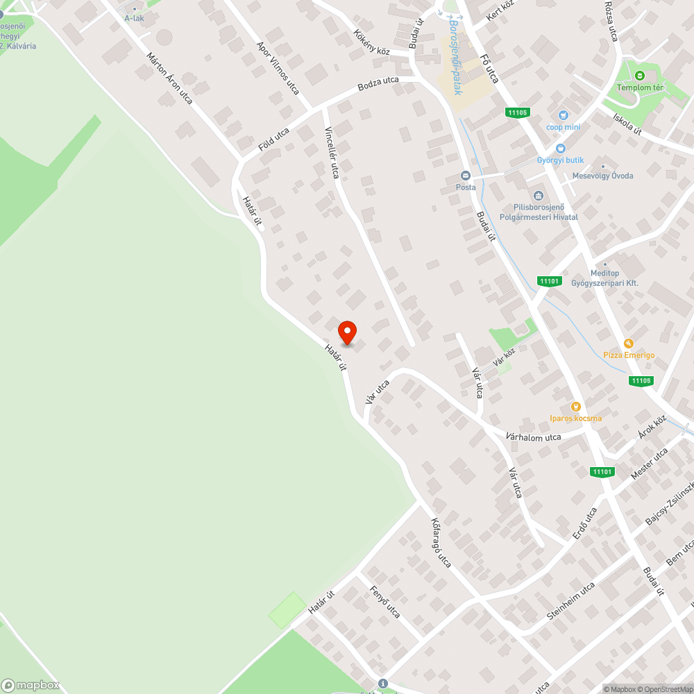 Hulladék a Határ úton bejelentés helye