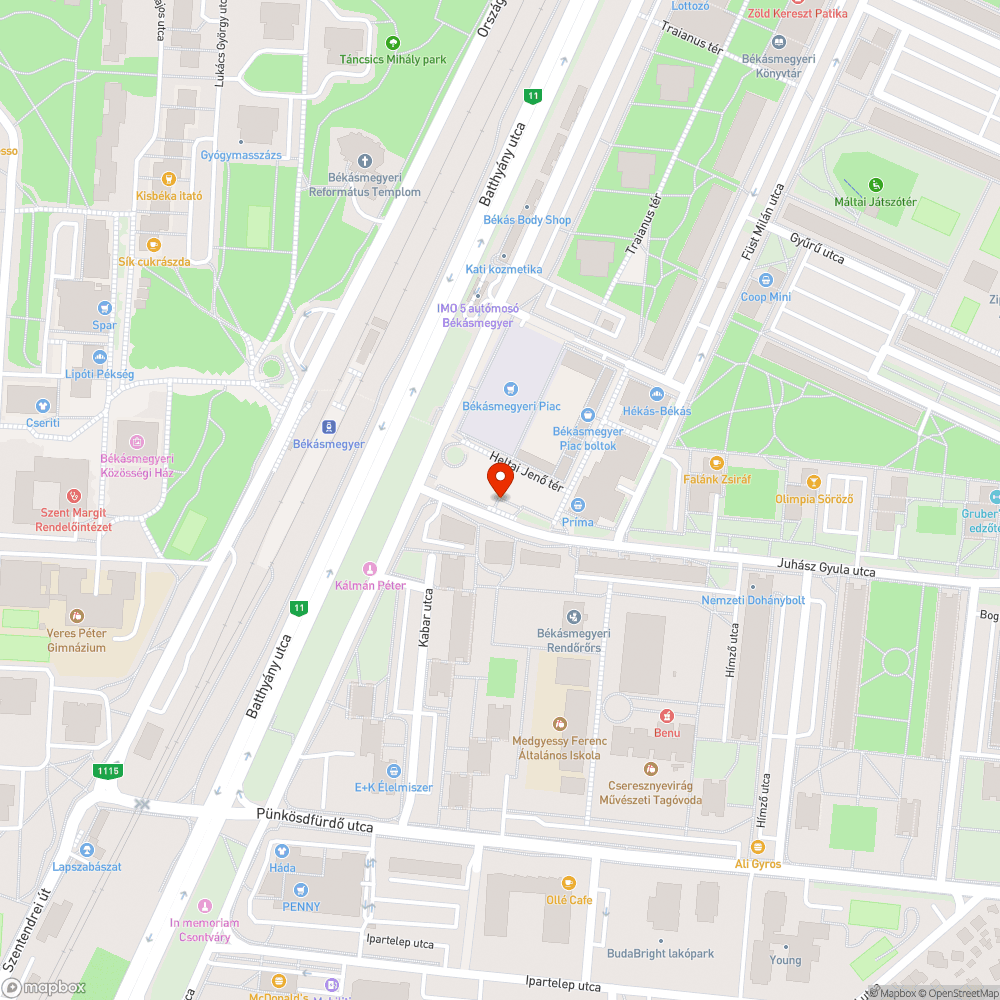 Eldőlt poller bejelentés helye