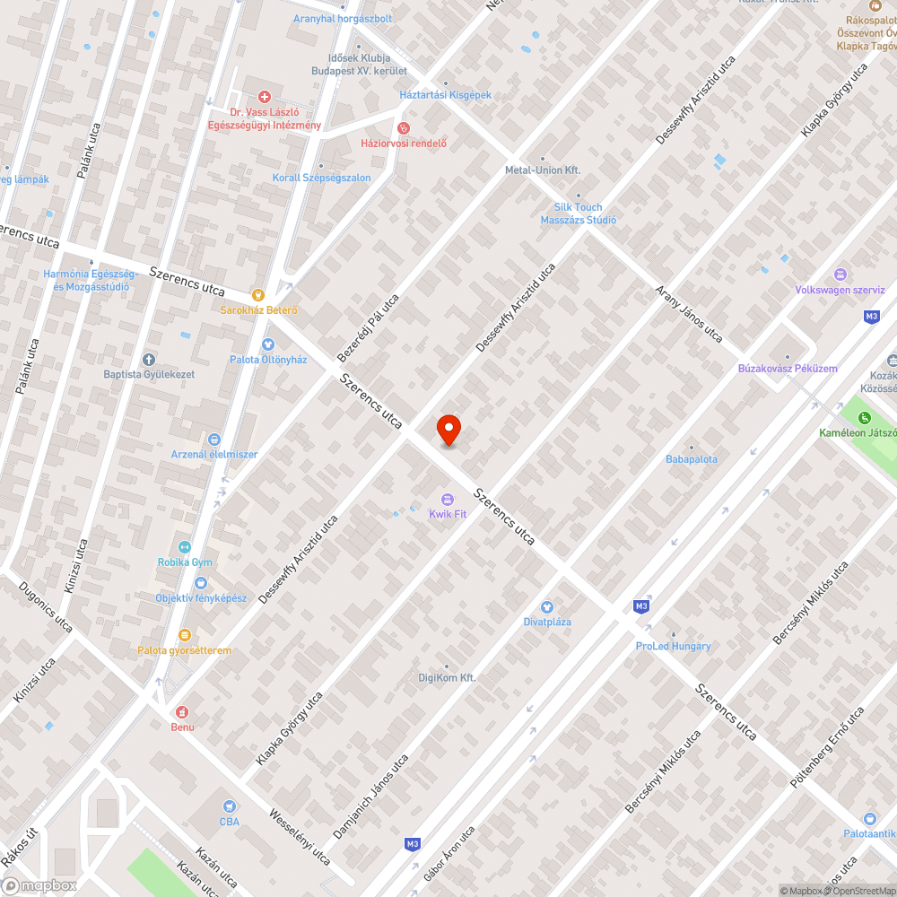 Üres fahely bejelentés helye