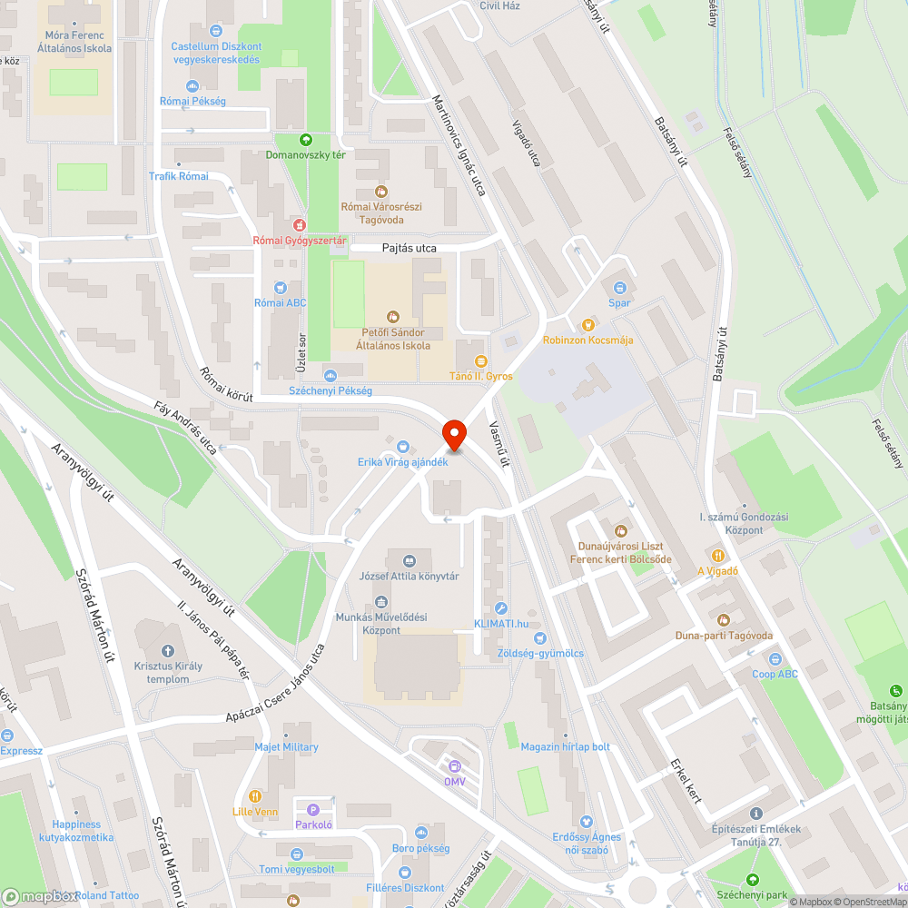 nyitott oszlopajtó bejelentés helye