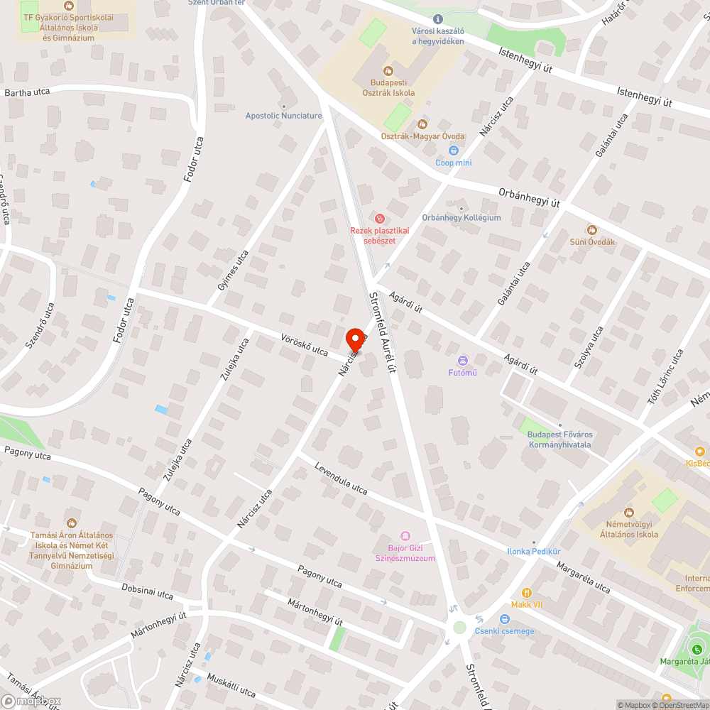 Elhagyott auto bejelentés helye