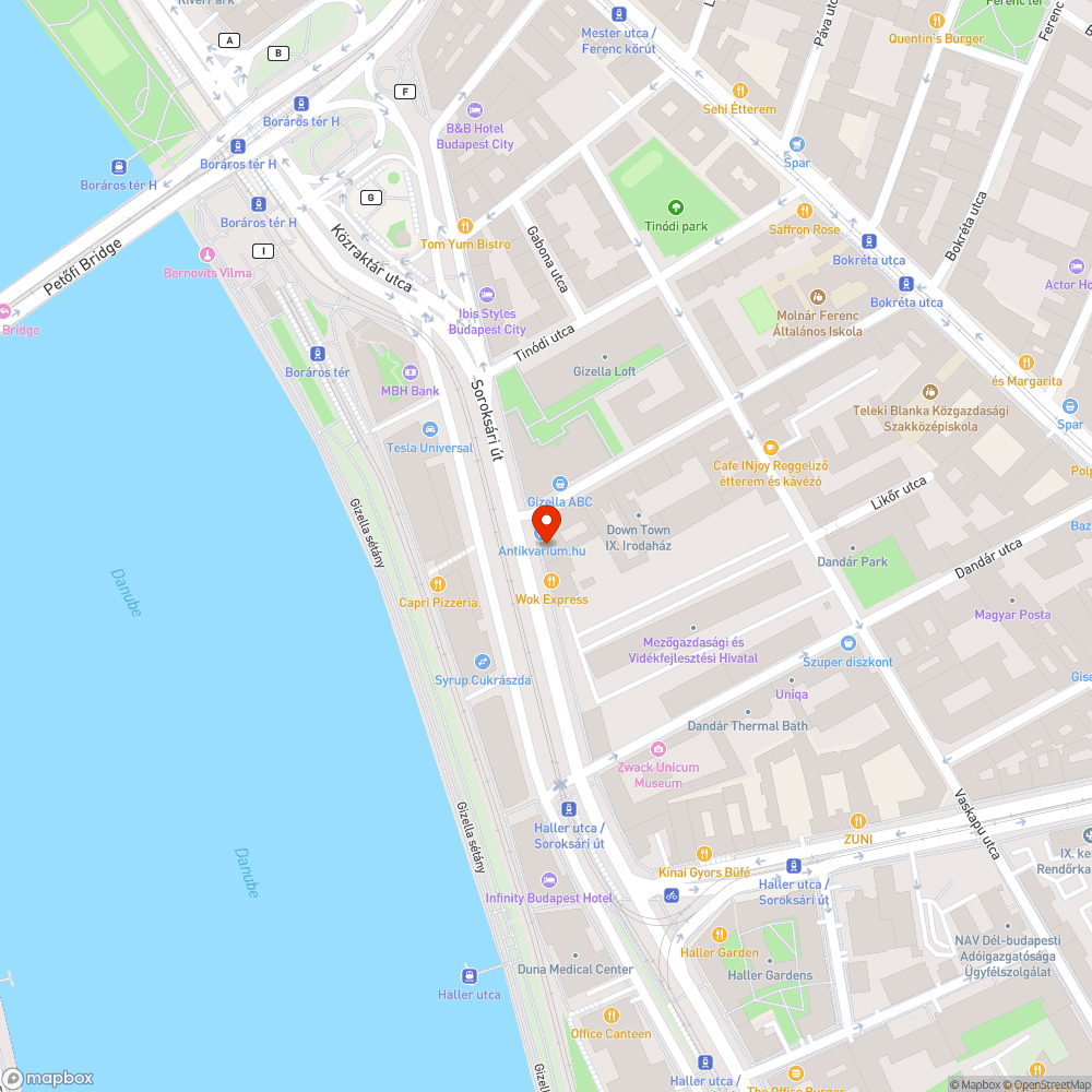 Soroksári út átkelés bejelentés helye