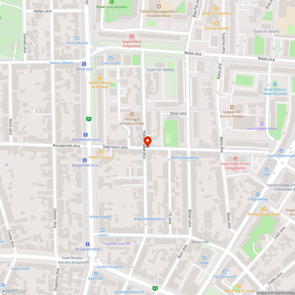 Korhadó tuskó bejelentés helye