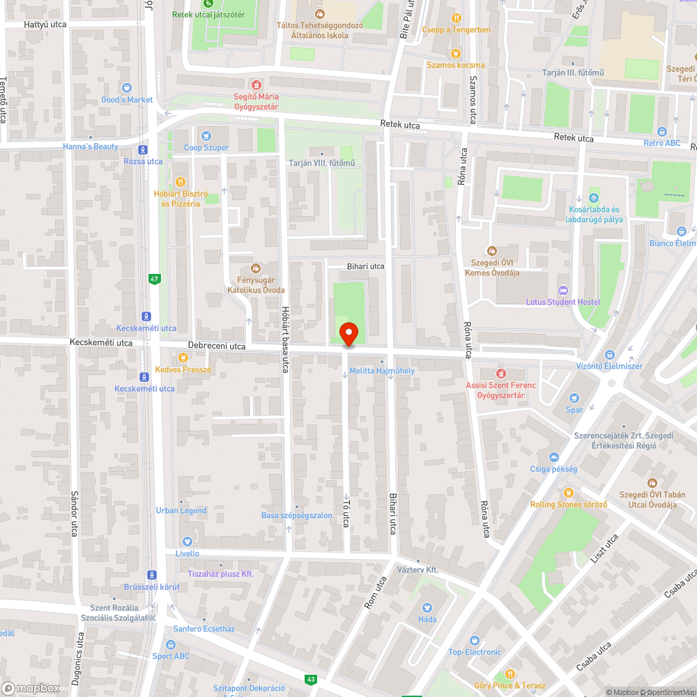 Korhadó tuskó bejelentés helye