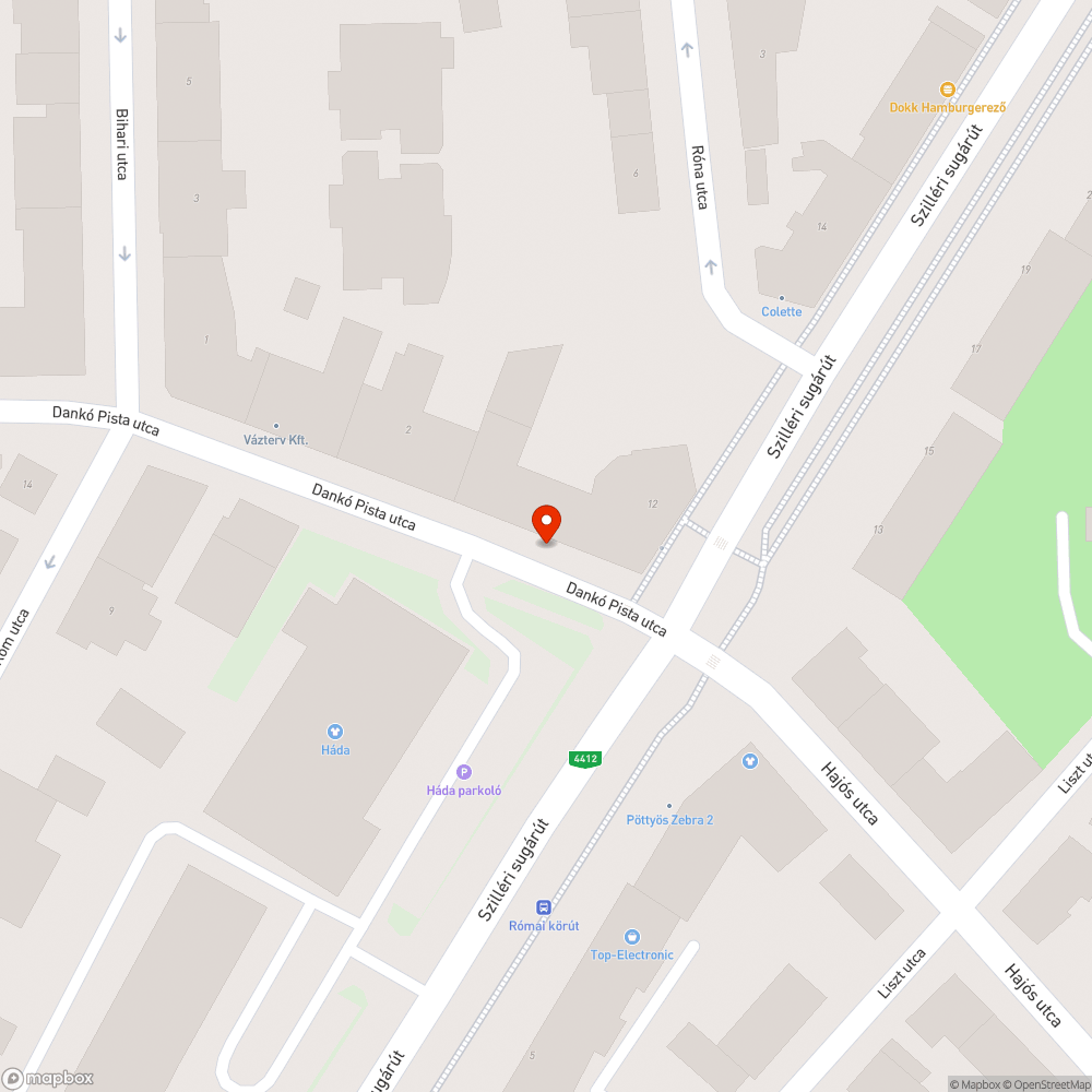 Kátyúk az úton bejelentés helye