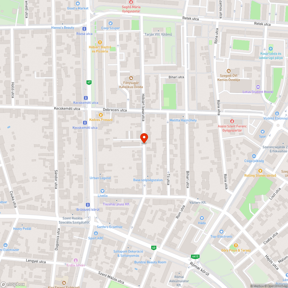 Hiányos aszfalt a járdán bejelentés helye