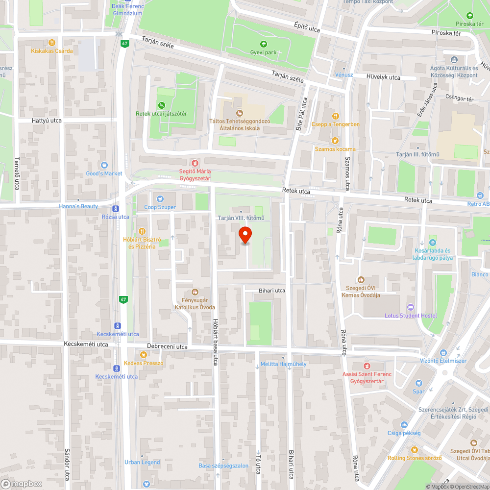 Beszakadt csatornarács bejelentés helye