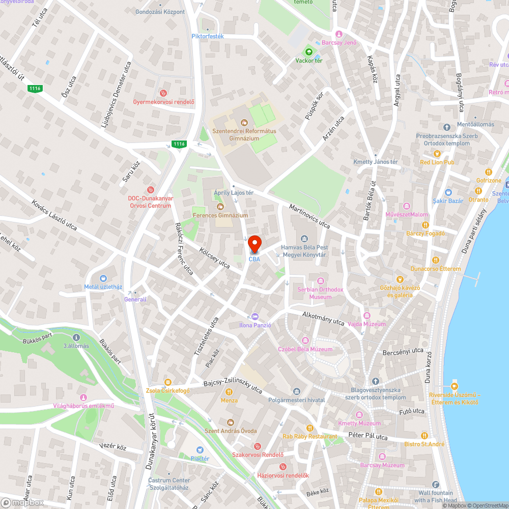 Balesetveszélyes fémtárgy a járdán bejelentés helye