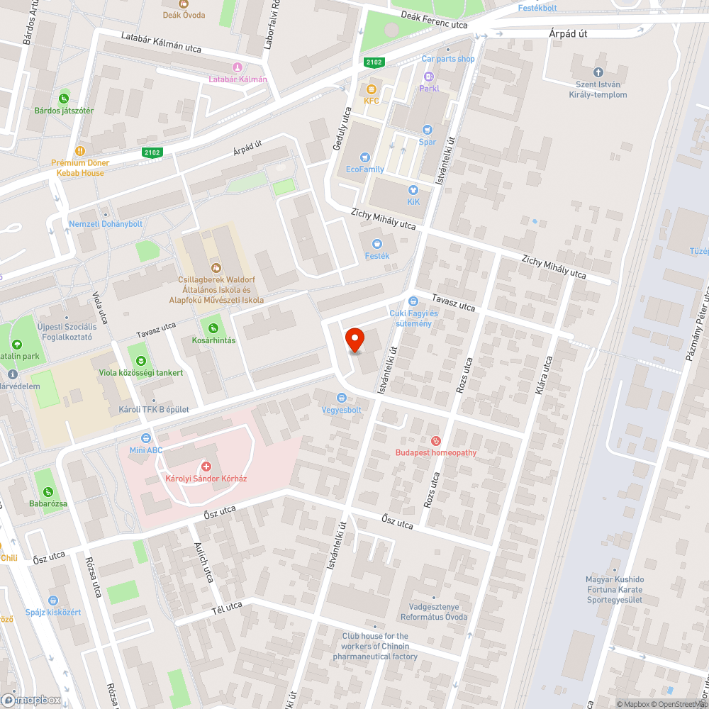 Elhagyott jármű bejelentés helye