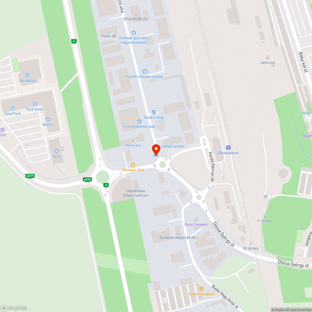 megsüllyedt úttest bejelentés helye