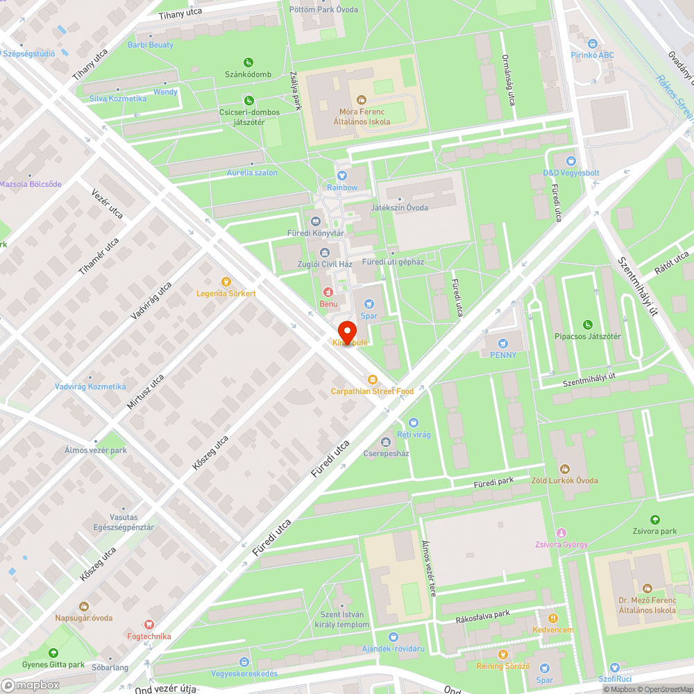 kiszáradt fa bejelentés helye