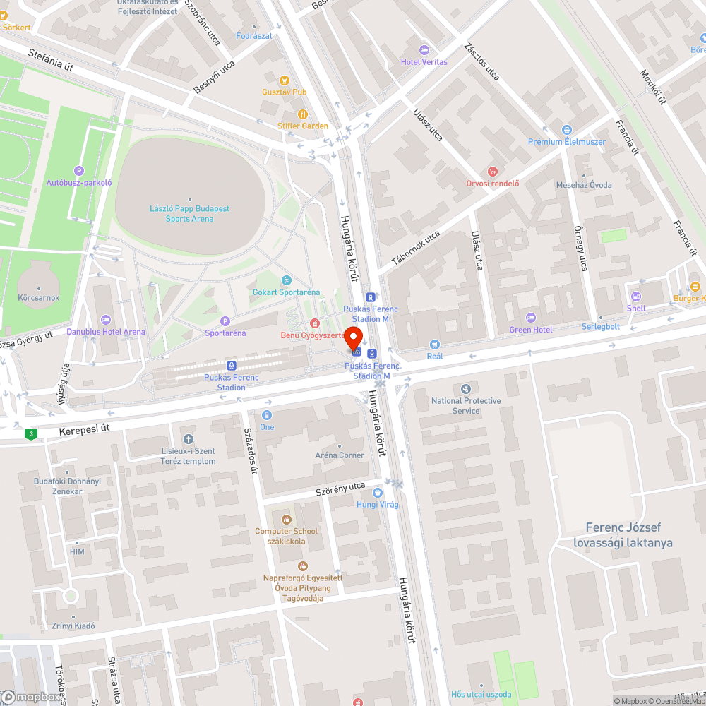 Kidőlt poller bejelentés helye