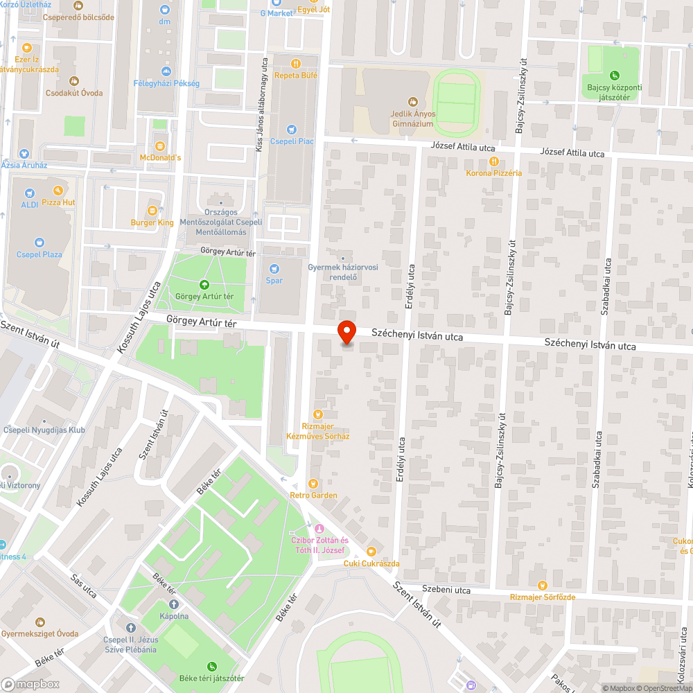 Leparkolt, tönkretett zöldsáv bejelentés helye