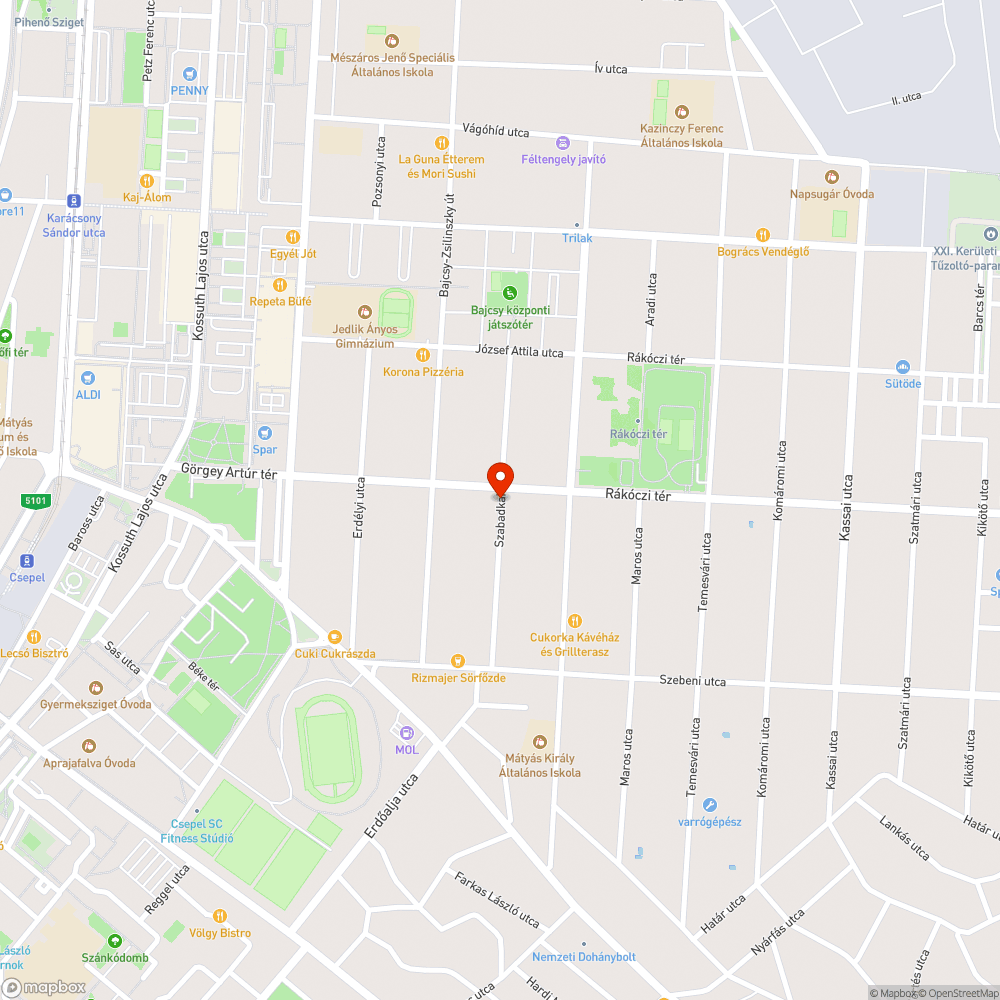 Kivágott és kivágni való fák bejelentés helye