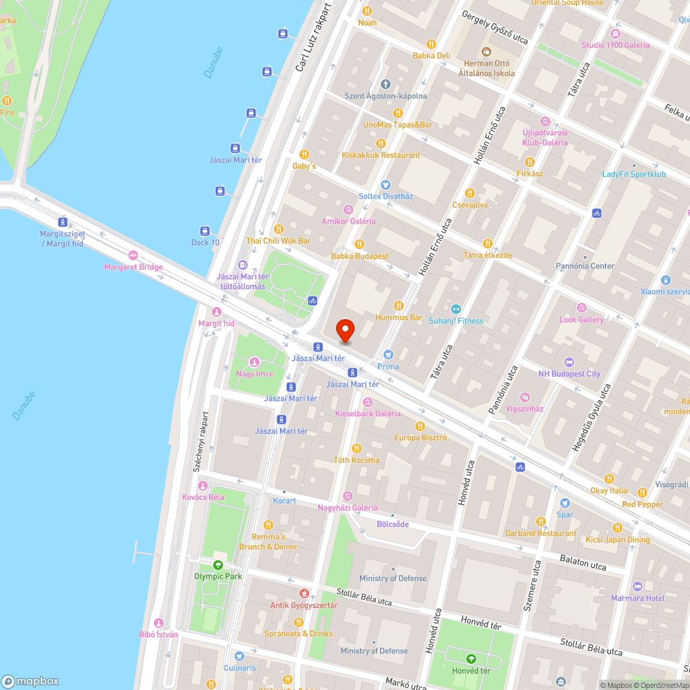 Szent István körúti kátyúk bejelentés helye