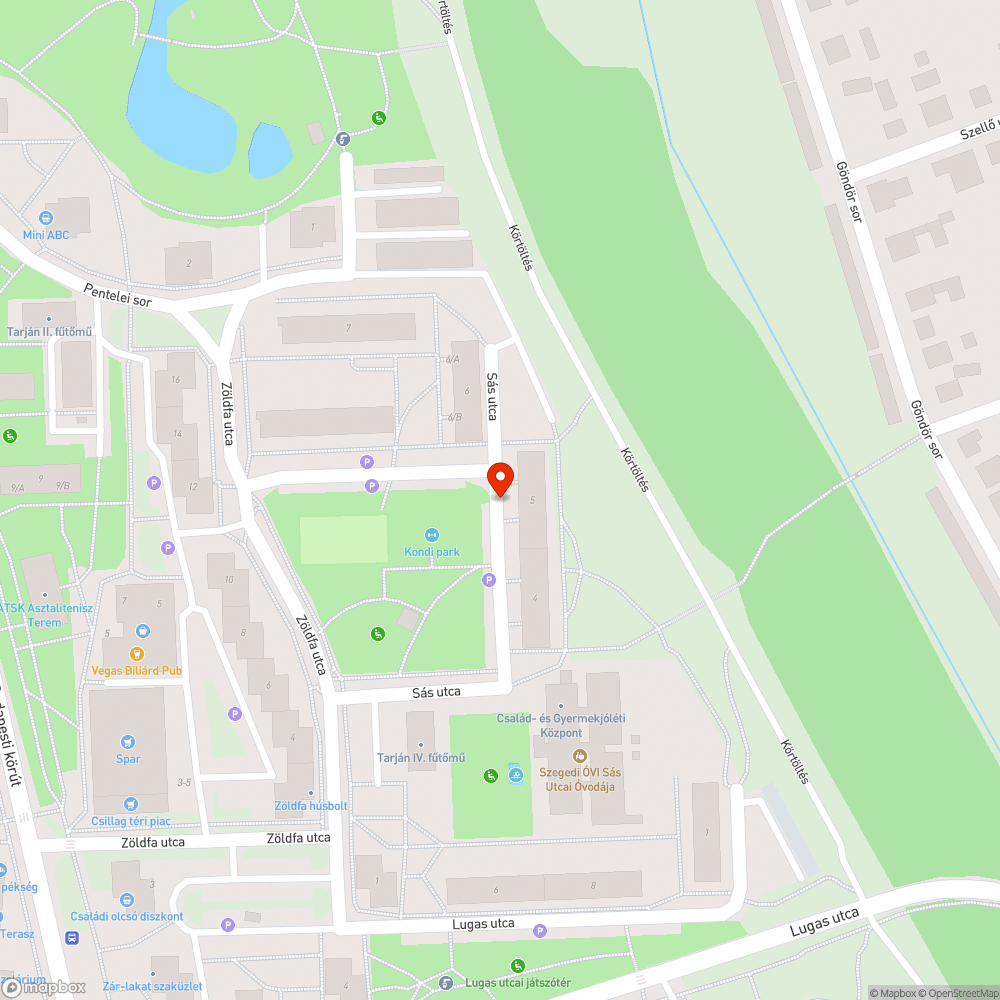 Elhagyott autó bejelentés helye