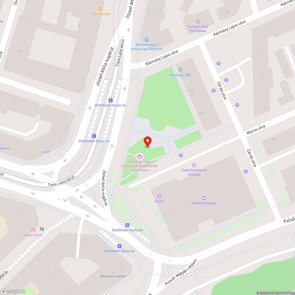 Kiszáradt fa bejelentés helye